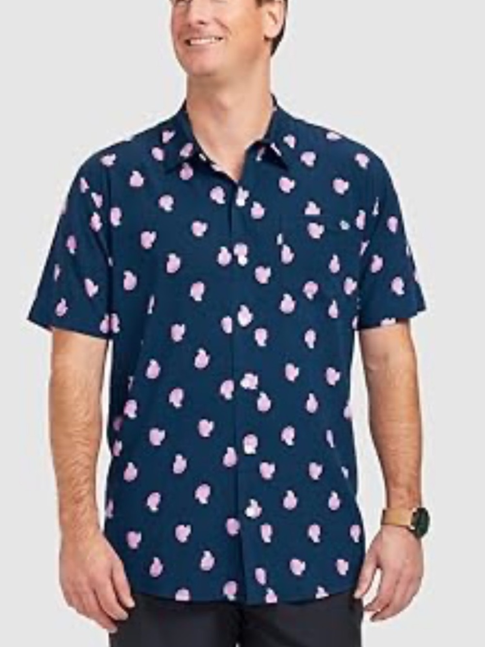 Tipsy Elves Easter Peeps® Officially Short Sleeve Button Down Hawaiian Shirt
